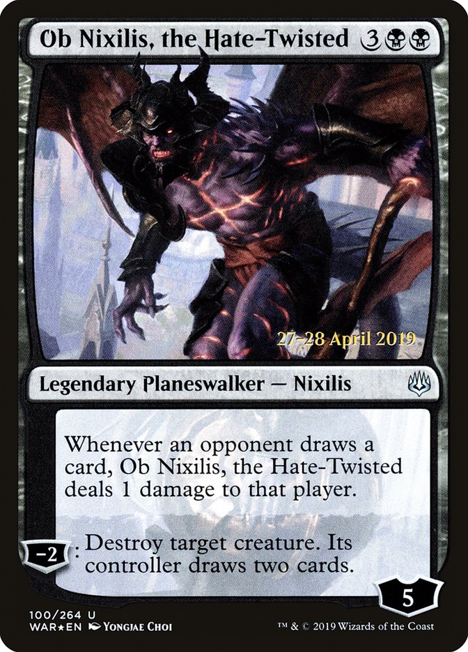 Ob Nixilis, the Hate-Twisted [War of the Spark Prerelease Promos] | The CG Realm