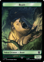 Beast // Treefolk Double Sided Token [The Lord of the Rings: Tales of Middle-Earth Commander Tokens] | The CG Realm