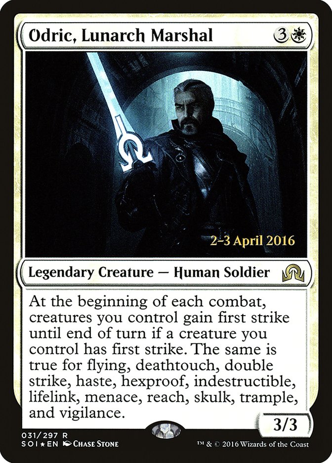 Odric, Lunarch Marshal [Shadows over Innistrad Prerelease Promos] | The CG Realm