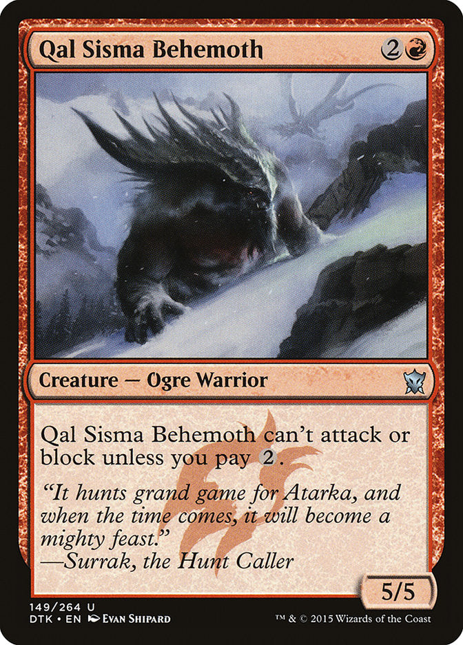 Qal Sisma Behemoth [Dragons of Tarkir] | The CG Realm