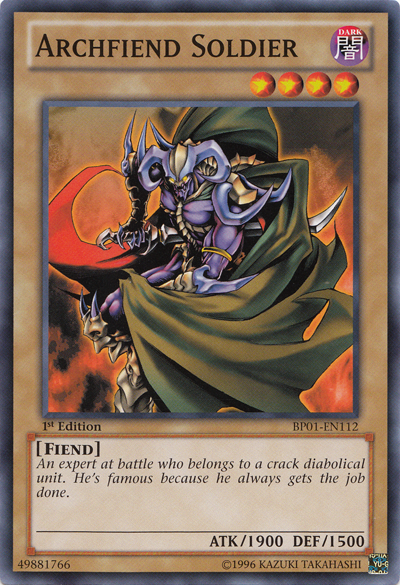 Archfiend Soldier [BP01-EN112] Common | The CG Realm