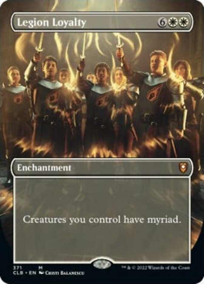 Legion Loyalty (Borderless Alternate Art) [Commander Legends: Battle for Baldur's Gate] | The CG Realm