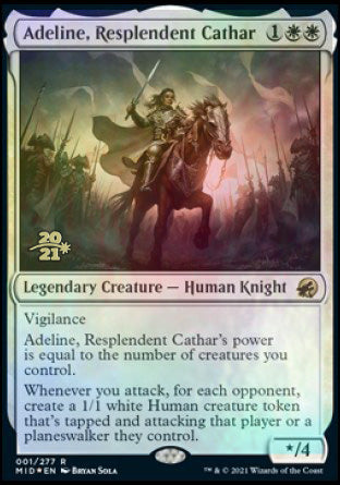 Adeline, Resplendent Cathar [Innistrad: Midnight Hunt Prerelease Promos] | The CG Realm