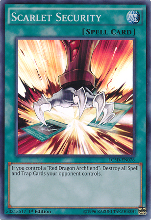 Scarlet Security [LC5D-EN076] Super Rare | The CG Realm
