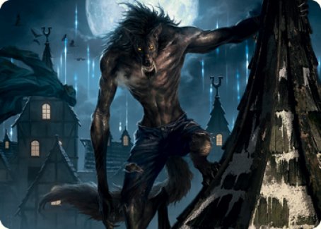 Stalking Predator Art Card [Innistrad: Midnight Hunt Art Series] | The CG Realm