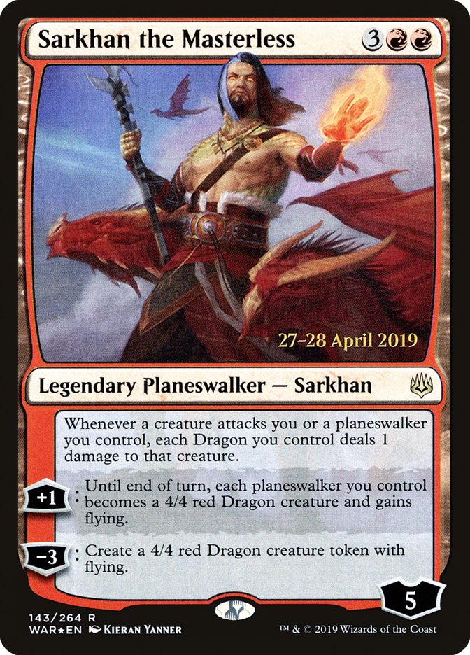 Sarkhan the Masterless [War of the Spark Prerelease Promos] | The CG Realm