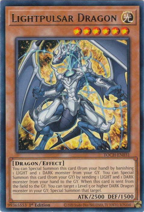 Lightpulsar Dragon [TOCH-EN031] Rare | The CG Realm