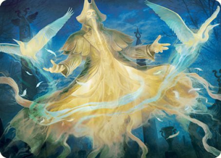 Heron-Blessed Geist Art Card [Innistrad: Crimson Vow Art Series] | The CG Realm