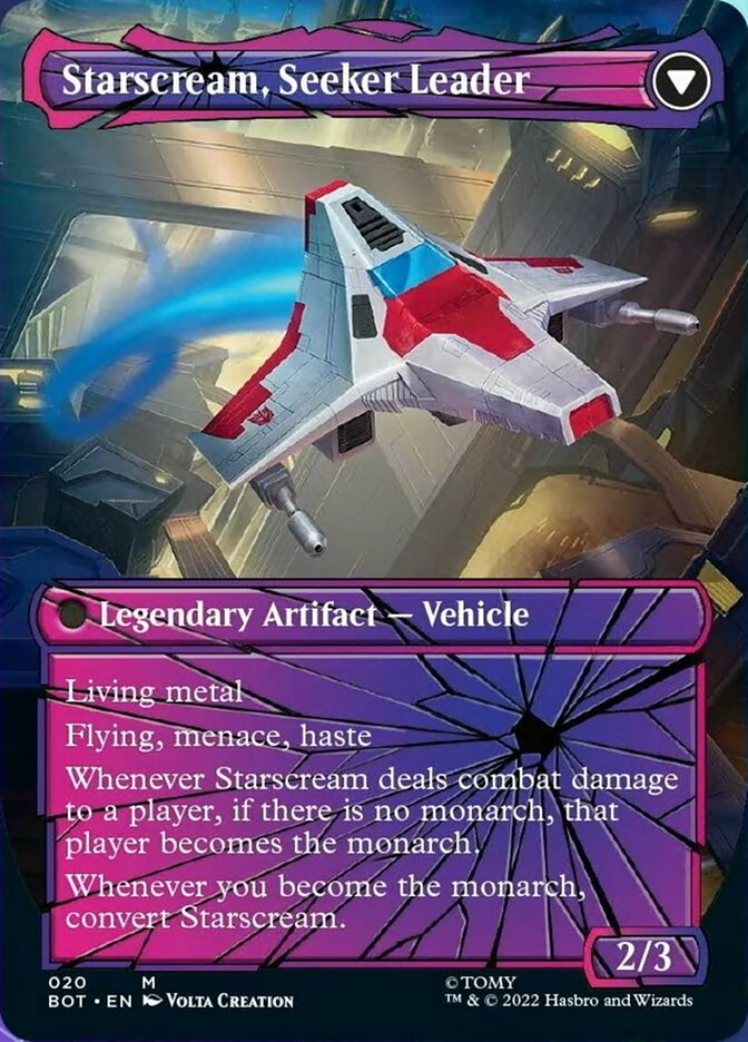Starscream, Power Hungry (Shattered Glass) (BOT-020) - Transformers: (shatteredglass, convertdfc) (Borderless)