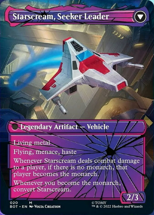 Starscream, Power Hungry (Shattered Glass) (BOT-020) - Transformers: (shatteredglass, convertdfc) (Borderless)