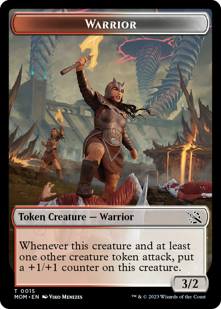 Warrior Token [March of the Machine Tokens] | The CG Realm
