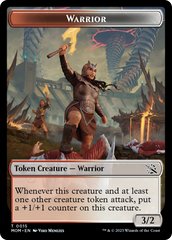 Warrior // Vampire Double-Sided Token [March of the Machine Tokens] | The CG Realm