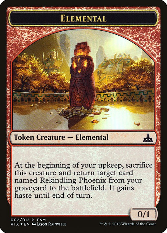City's Blessing // Elemental Double-sided Token (FNM-002) - Friday Night Magic 2018 Foil