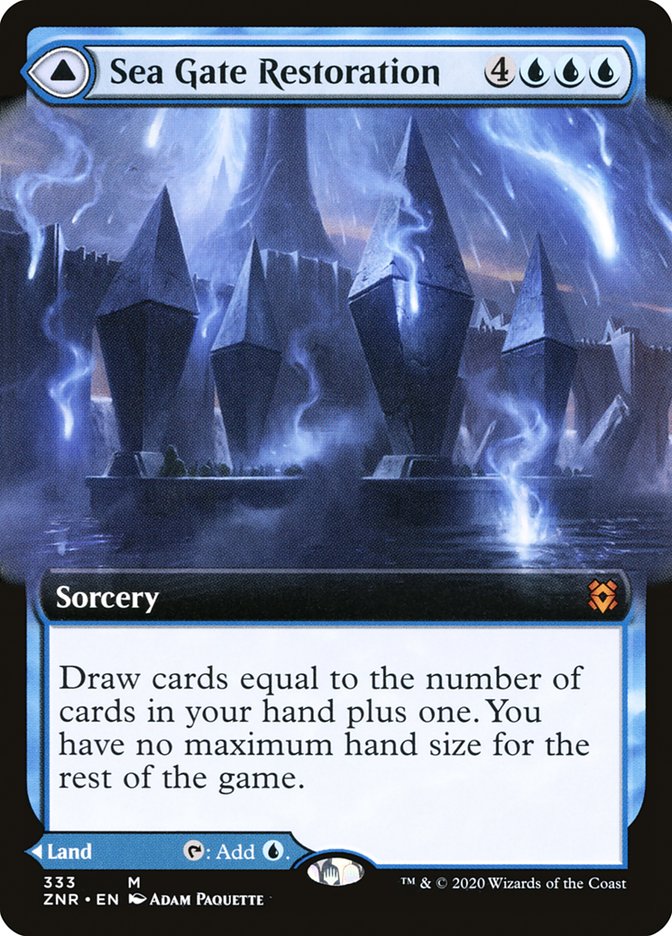 Sea Gate Restoration // Sea Gate, Reborn (Extended Art) [Zendikar Rising] | The CG Realm
