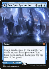 Sea Gate Restoration // Sea Gate, Reborn (Extended Art) [Zendikar Rising] | The CG Realm