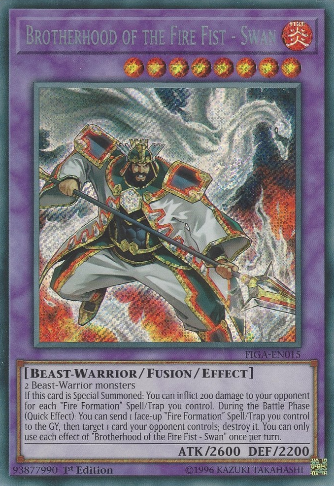 Brotherhood of the Fire Fist - Swan [FIGA-EN015] Secret Rare | The CG Realm