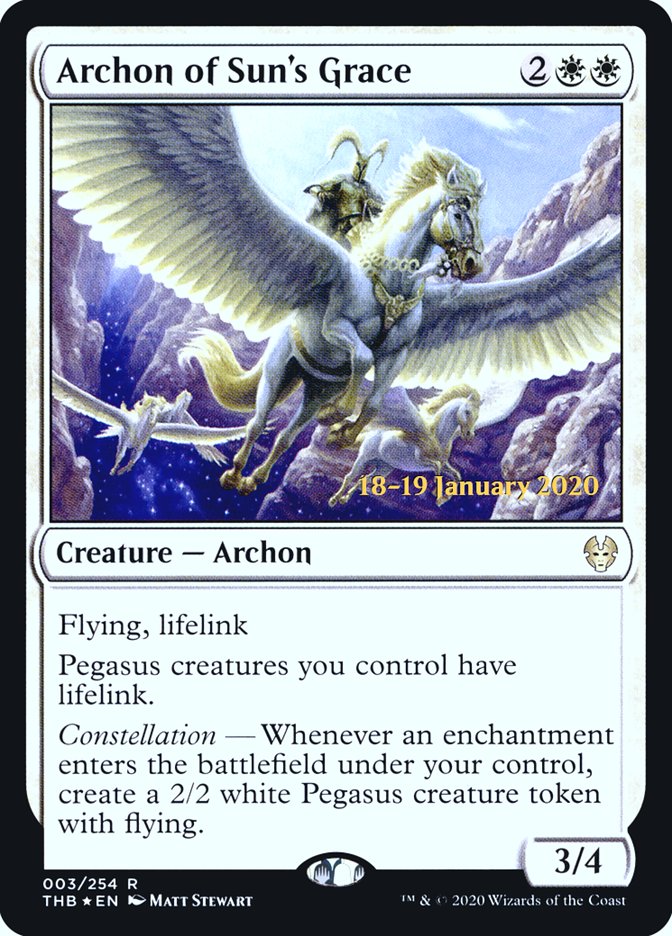 Archon of Sun's Grace [Theros Beyond Death Prerelease Promos] | The CG Realm