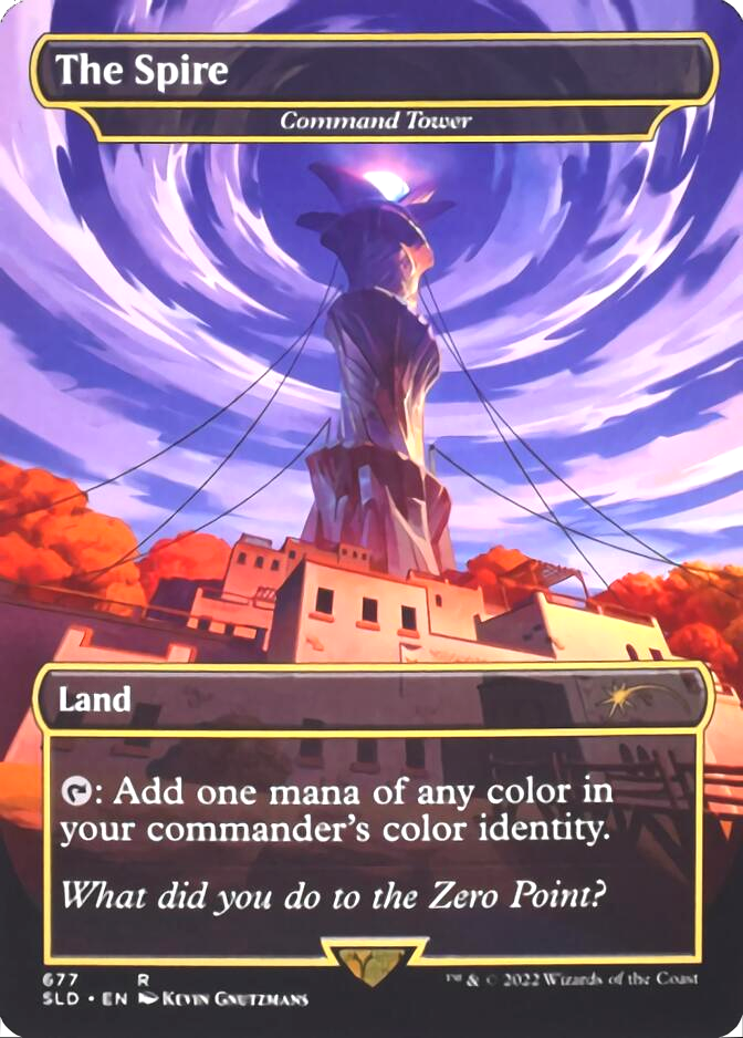 Command Tower - The Spire (Borderless) [Secret Lair Drop Promos] | The CG Realm