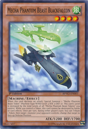 Mecha Phantom Beast Blackfalcon [BPW2-EN061] Common | The CG Realm