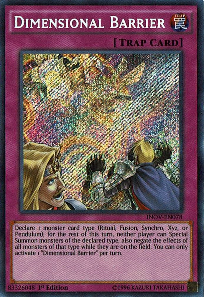 Dimensional Barrier [INOV-EN078] Secret Rare | The CG Realm