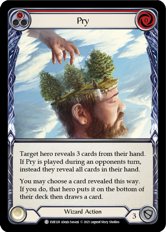 Pry (Red) [EVR128] (Everfest)  1st Edition Rainbow Foil | The CG Realm