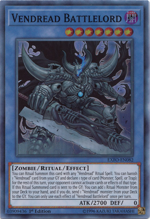 Vendread Battlelord [EXFO-EN082] Super Rare | The CG Realm