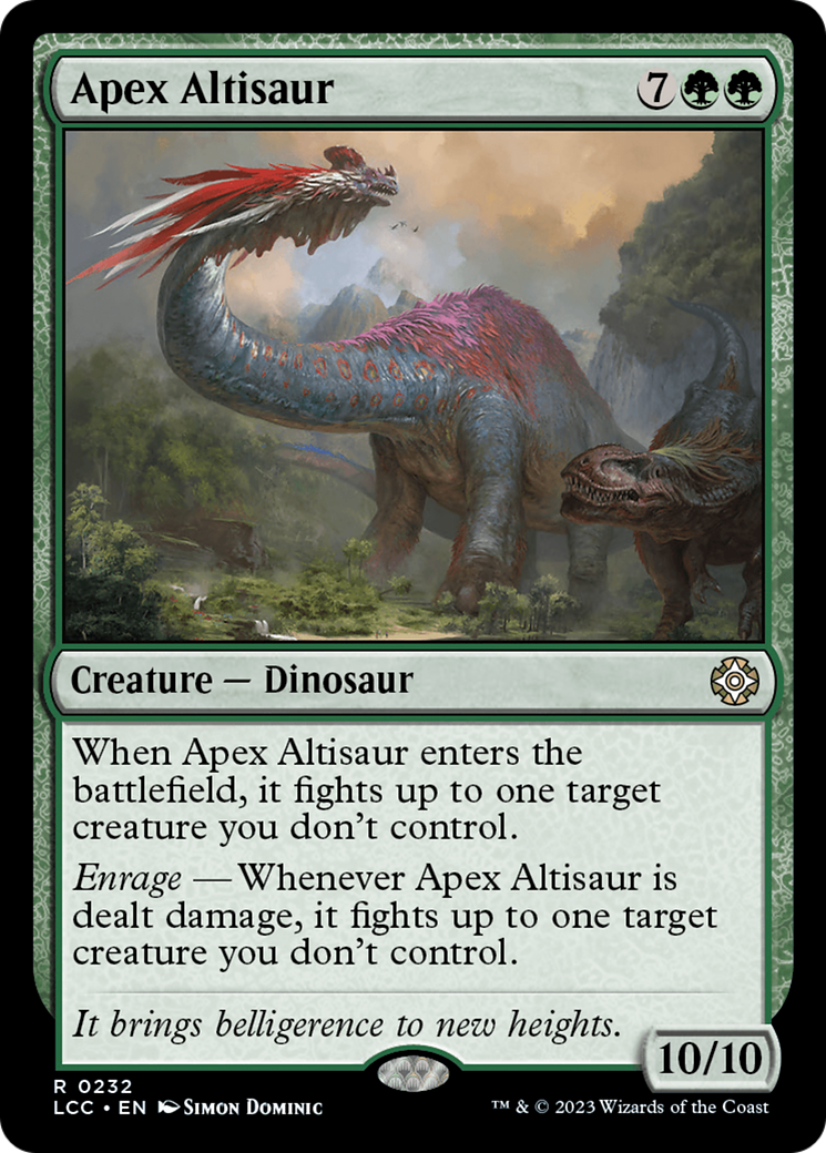 Apex Altisaur [The Lost Caverns of Ixalan Commander] | The CG Realm