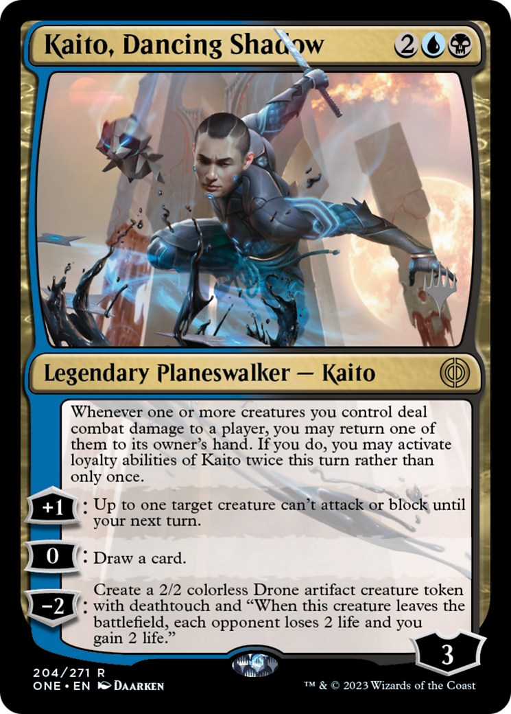 Kaito, Dancing Shadow (Promo Pack) [Phyrexia: All Will Be One Promos] | The CG Realm