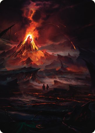 Valley of Gorgoroth Art Card [The Lord of the Rings: Tales of Middle-earth Art Series] | The CG Realm