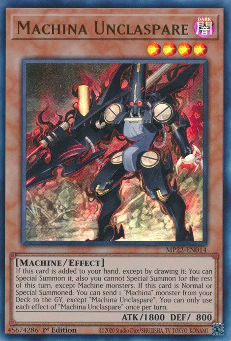 Machina Unclaspare [MP22-EN014] Ultra Rare | The CG Realm