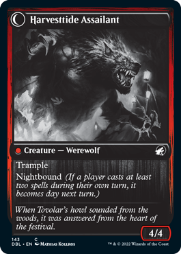 Harvesttide Infiltrator (DBL-143) - Innistrad: Double Feature: (Double Faced Transform)