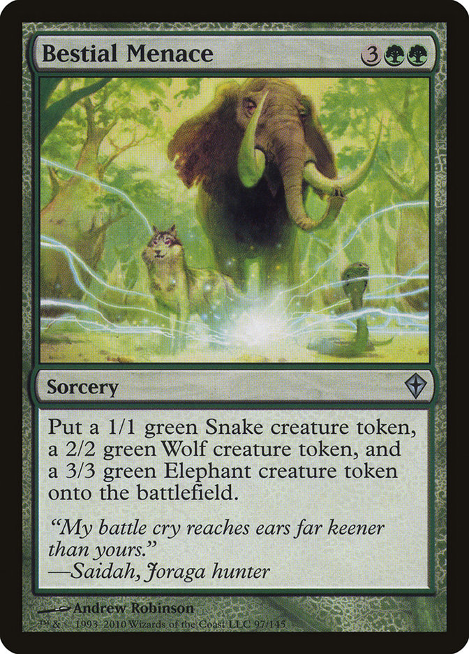 Bestial Menace [Worldwake] | The CG Realm