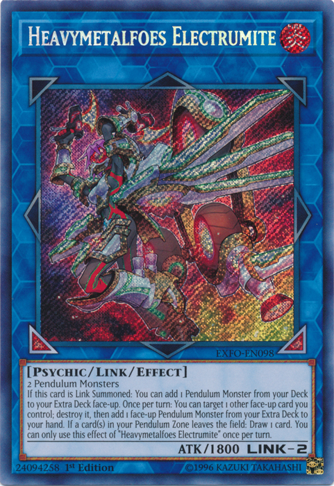 Heavymetalfoes Electrumite [EXFO-EN098] Secret Rare | The CG Realm