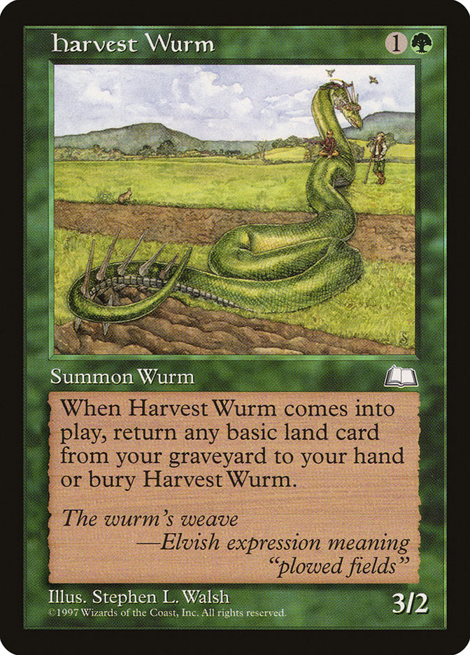 Harvest Wurm [Weatherlight] | The CG Realm