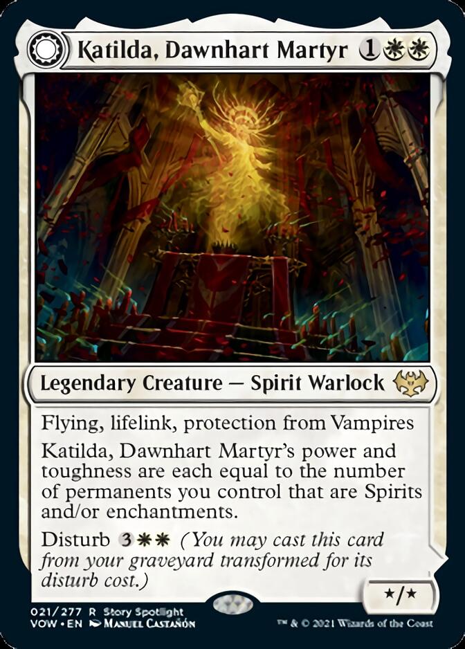 Katilda, Dawnhart Martyr // Katilda's Rising Dawn [Innistrad: Crimson Vow] | The CG Realm