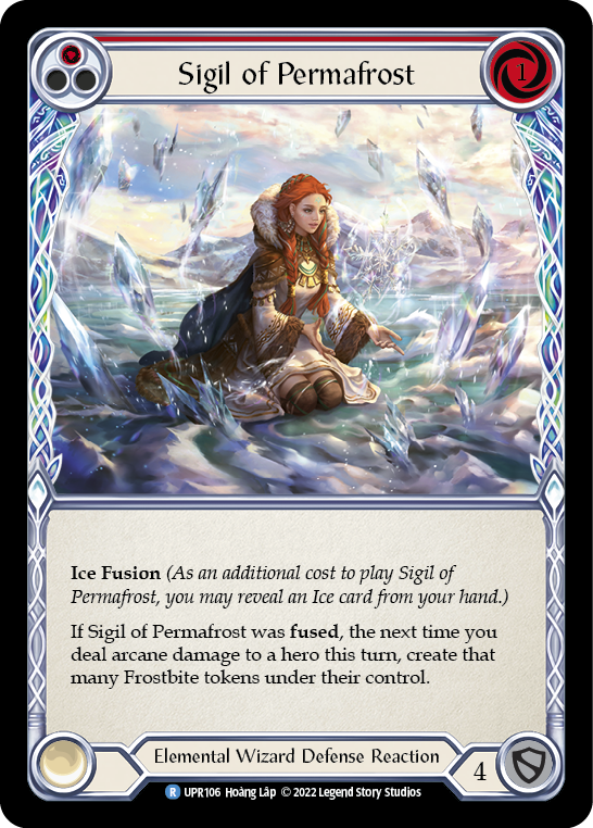 Sigil of Permafrost (Red) [UPR106] (Uprising)  Rainbow Foil | The CG Realm
