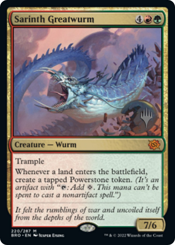 Sarinth Greatwurm (Promo Pack) [The Brothers' War Promos] | The CG Realm