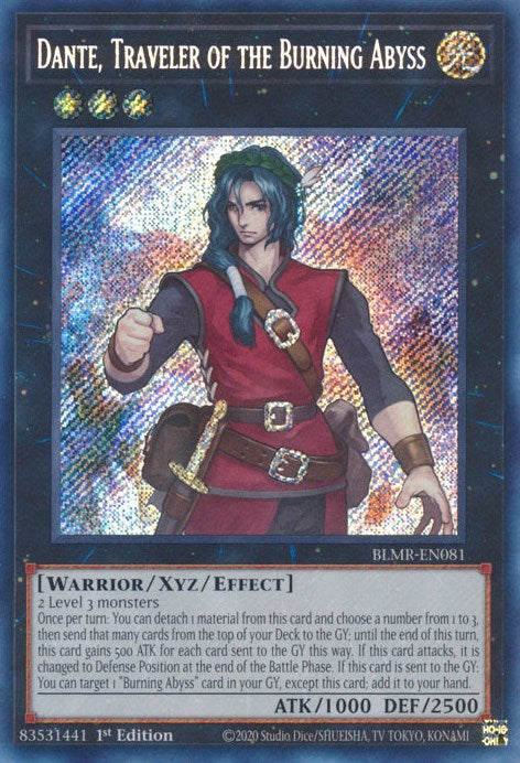 Dante, Traveler of the Burning Abyss [BLMR-EN081] Secret Rare | The CG Realm