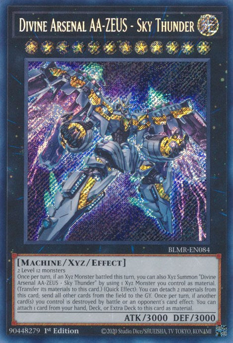 Divine Arsenal AA-ZEUS - Sky Thunder [BLMR-EN084] Secret Rare | The CG Realm
