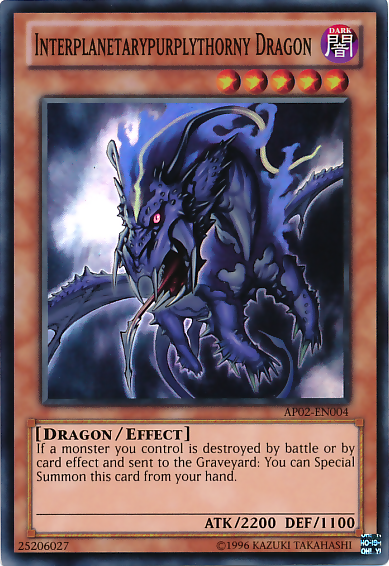 Interplanetarypurplythorny Dragon [AP02-EN004] Super Rare | The CG Realm