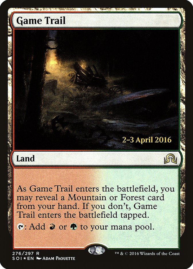 Game Trail [Shadows over Innistrad Prerelease Promos] | The CG Realm
