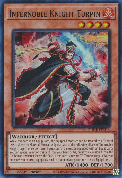 Infernoble Knight Turpin [DUNE-EN014] Super Rare | The CG Realm
