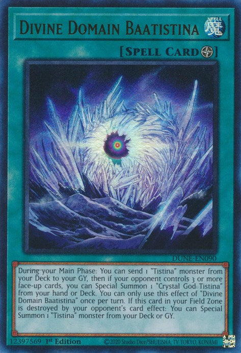 Divine Domain Baatistina [DUNE-EN090] Ultra Rare | The CG Realm