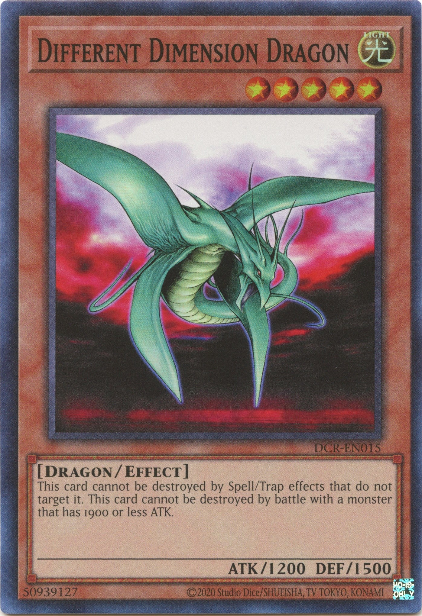 Different Dimension Dragon (25th Anniversary) [DCR-EN015] Super Rare | The CG Realm