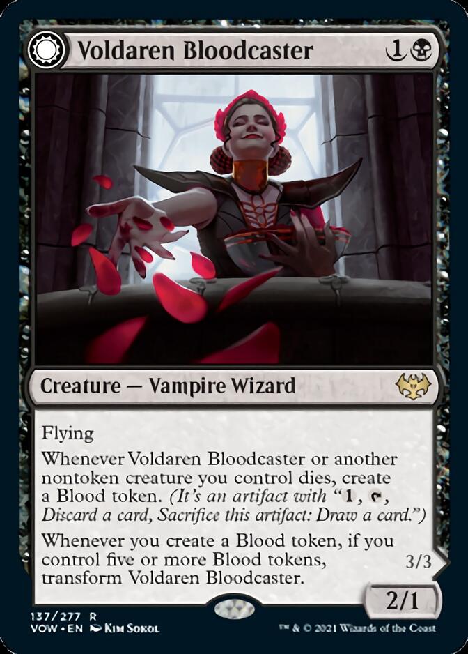 Voldaren Bloodcaster // Bloodbat Summoner [Innistrad: Crimson Vow] | The CG Realm