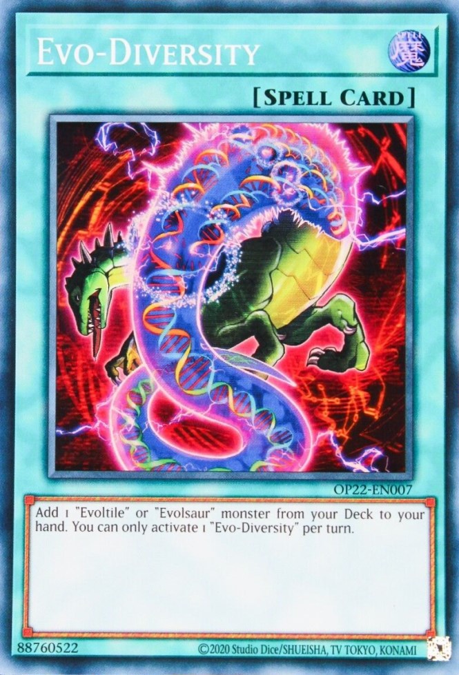 Evo-Diversity [OP22-EN007] Super Rare | The CG Realm