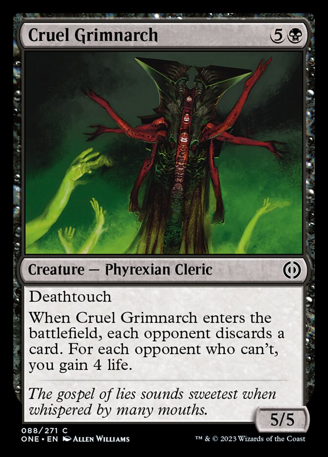Cruel Grimnarch [Phyrexia: All Will Be One] | The CG Realm