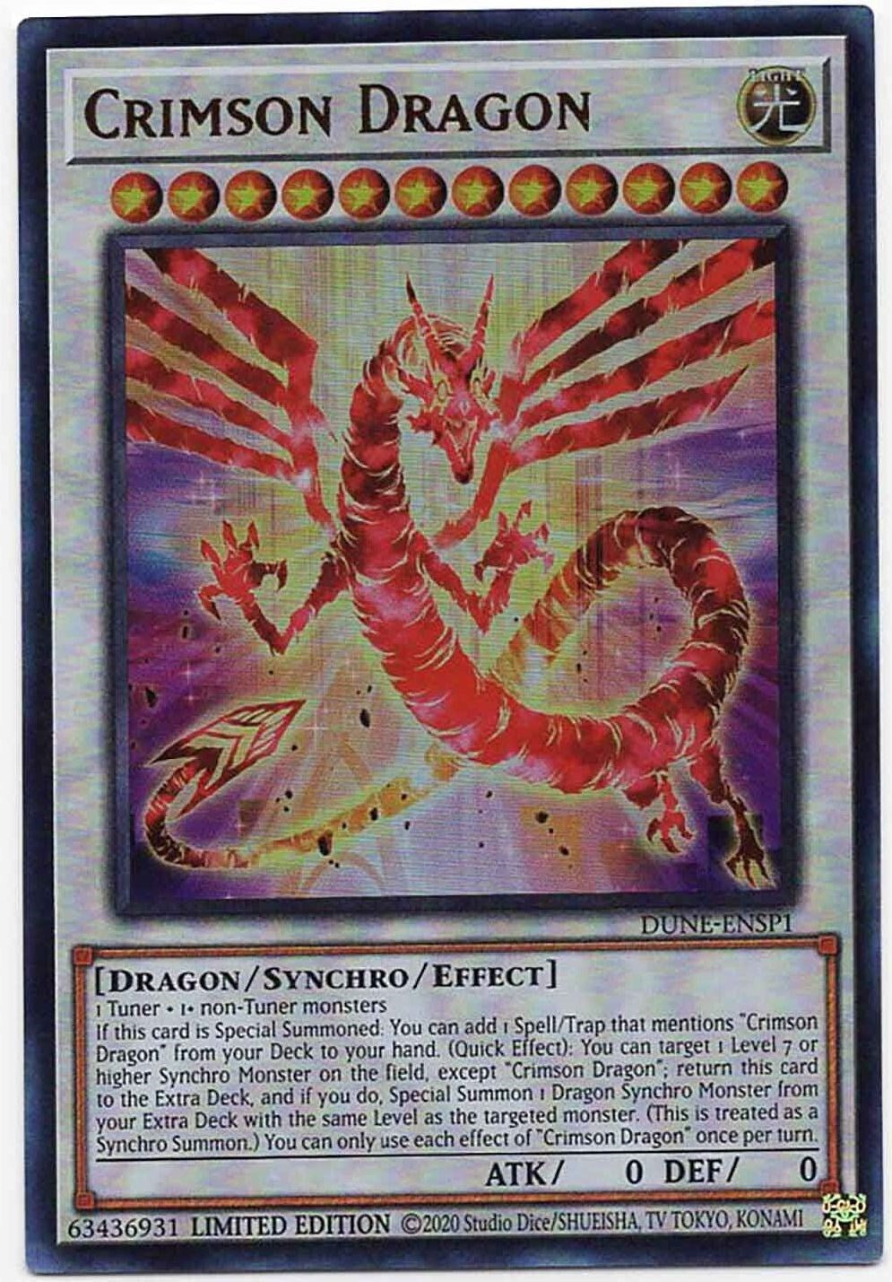 Crimson Dragon [DUNE-ENSP1] Ultra Rare | The CG Realm