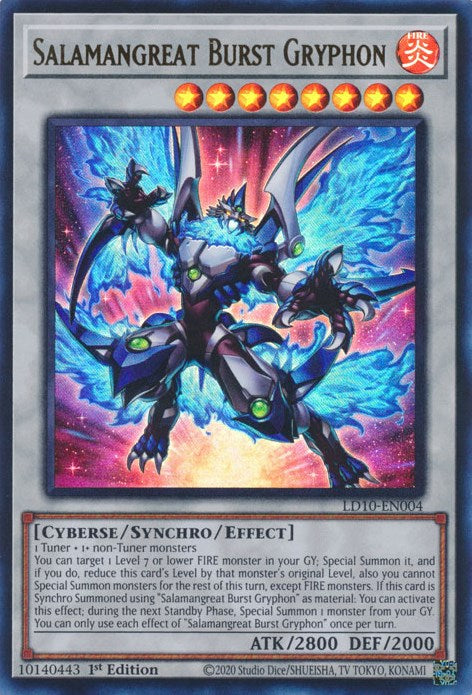 Salamangreat Burst Gryphon [LD10-EN004] Ultra Rare | The CG Realm