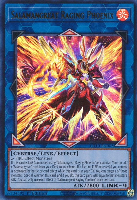 Salamangreat Raging Phoenix [LD10-EN005] Ultra Rare | The CG Realm